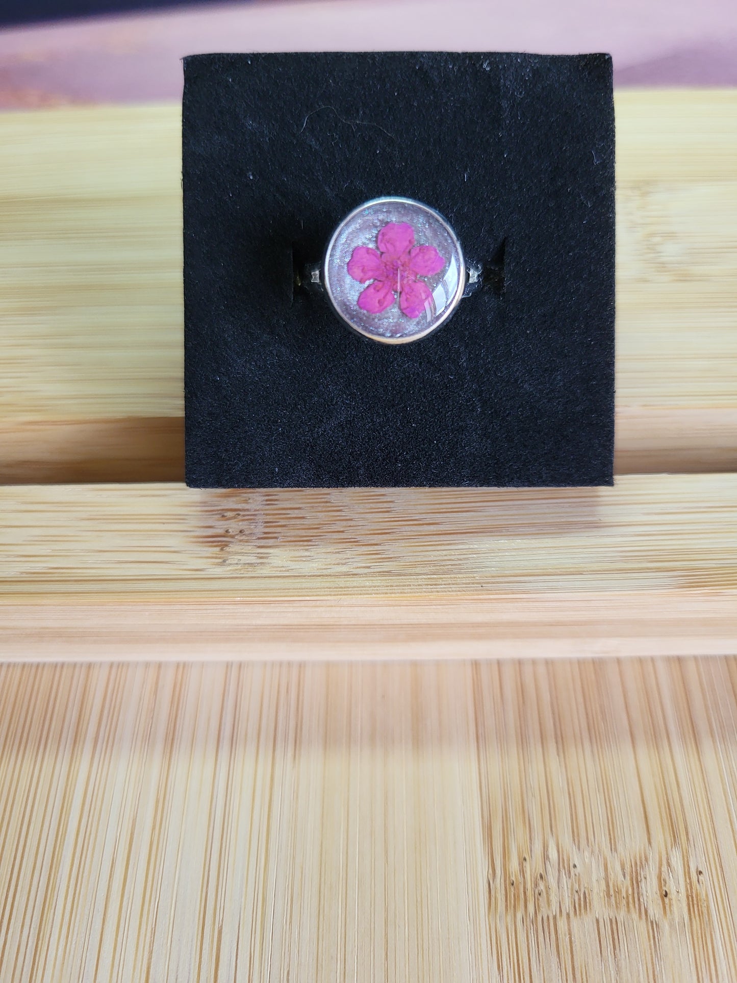 Purple Flower Ring
