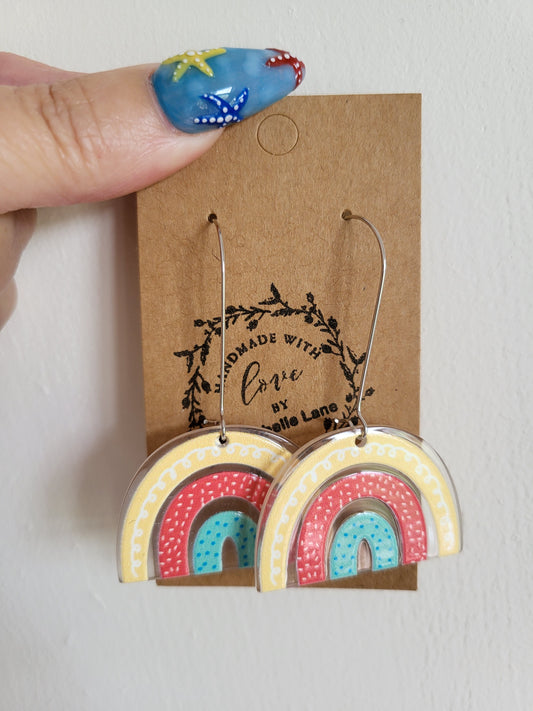 Rainbow earrings
