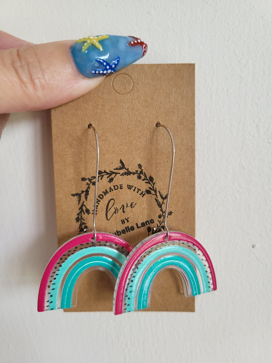 Rainbow earrings
