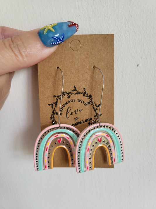 Rainbow earrings
