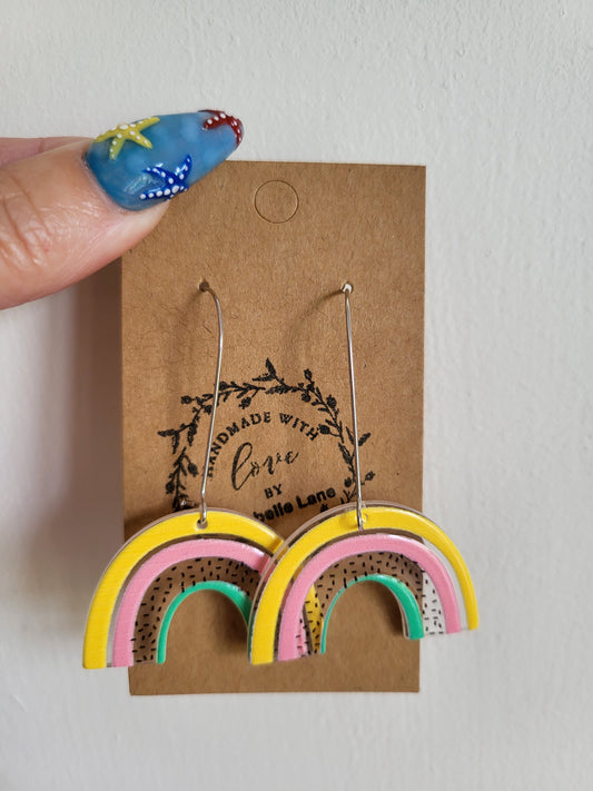 Rainbow earrings