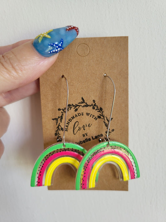 Rainbow earrings