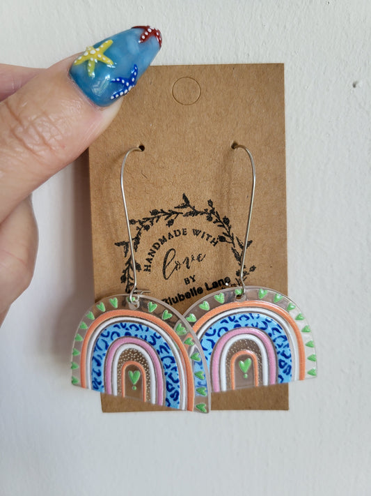 Rainbow earrings